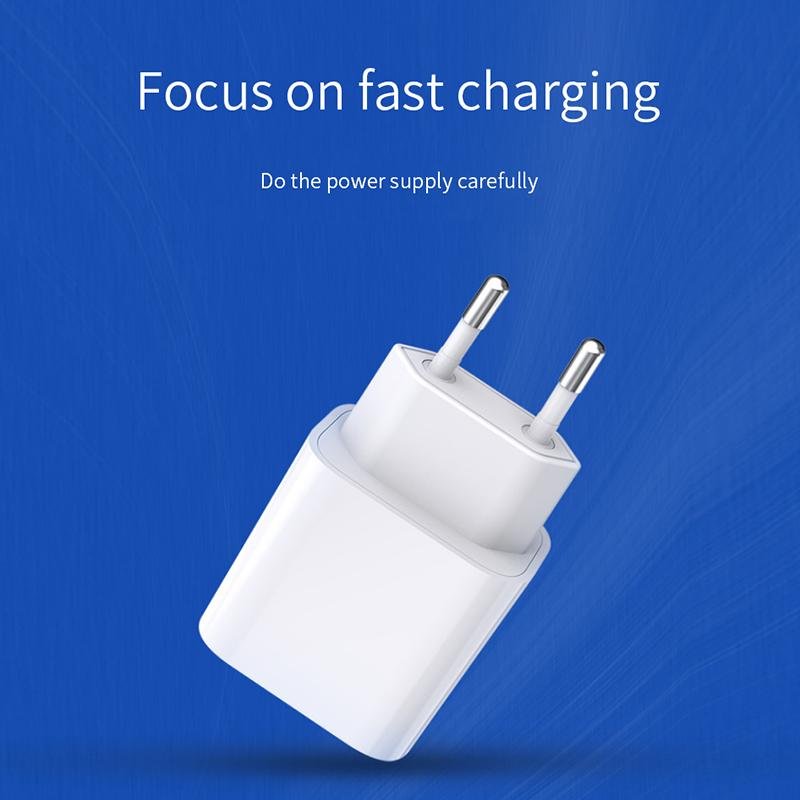 iPhone laddare för Apple 11/12/13 USB-C strömadapter 20W PD Vit iPhone laddare för Apple 11/12/13 USB-C strömadapter 20W PD Vit