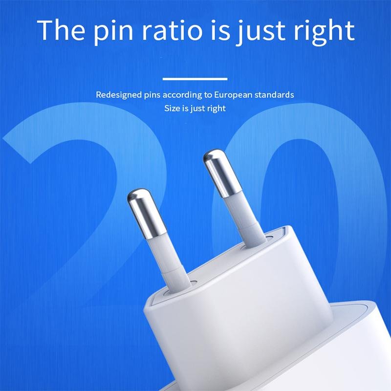 iPhone laddare för Apple 11/12/13 USB-C strömadapter 20W PD Vit iPhone laddare för Apple 11/12/13 USB-C strömadapter 20W PD Vit