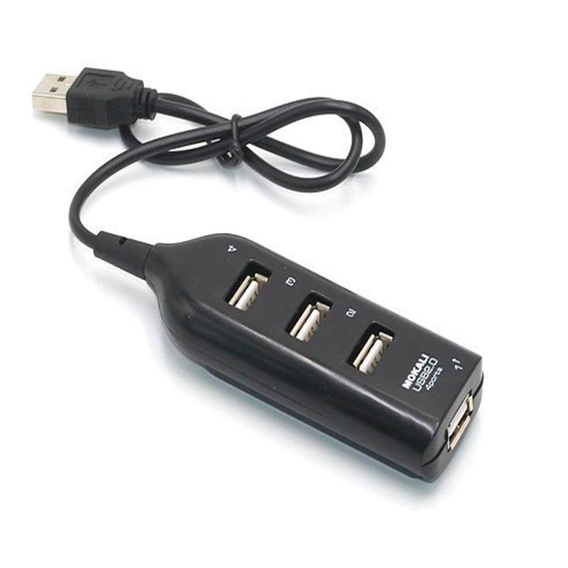 4 Portar USB 2.0 Hubb Svart 4 Portar USB 2.0 Hubb Svart