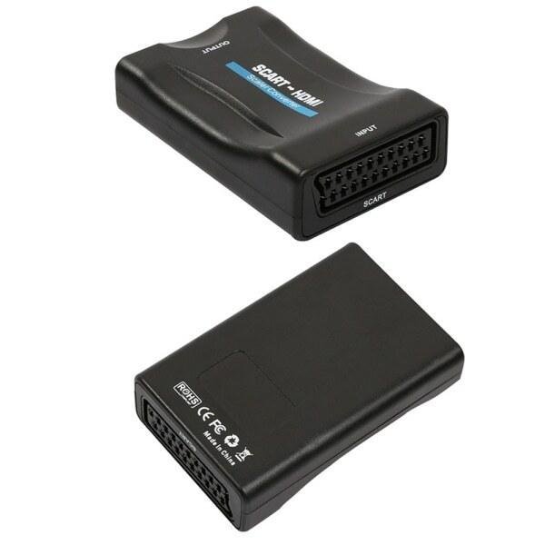 SCART till HDMI-adapter 1080P HD Video Audio Upscale Converter SCART till HDMI-adapter 1080P HD Video Audio Upscale Converter