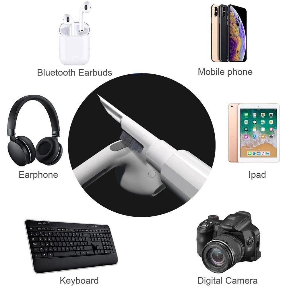 2st Multifunktionell rengöringskit för AirPods-hörlurar-telefon 2st Multifunktionell rengöringskit för AirPods-hörlurar-telefon