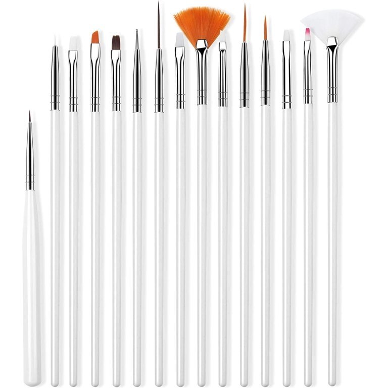 15 set Nail Art Design Verktyg för att måla Rita Polish