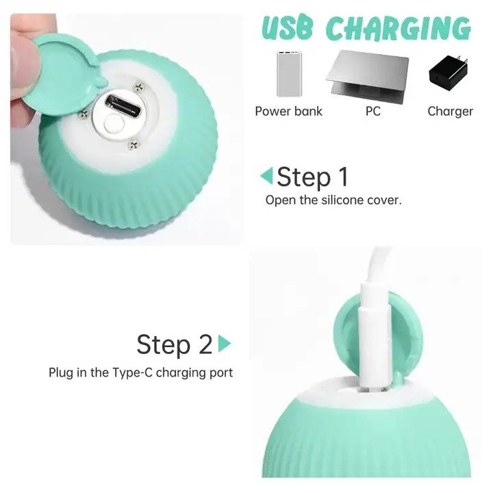Cat Toy - Aktivering av rörlig boll / Boltrörelser för katt Cat Toy - Aktivering av rörlig boll / Boltrörelser för katt