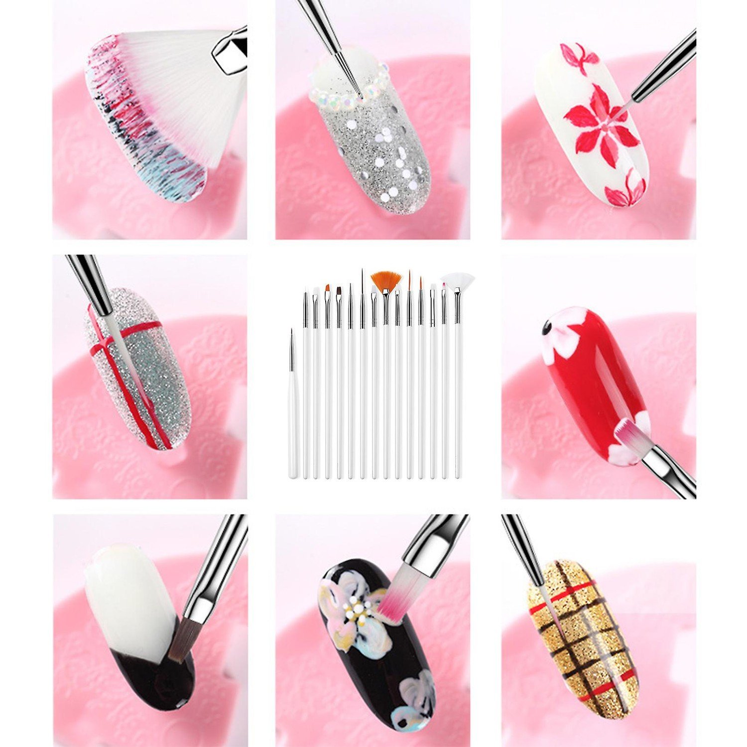 15 set Nail Art Design Verktyg för att måla Rita Polish 15 set Nail Art Design Verktyg för att måla Rita Polish