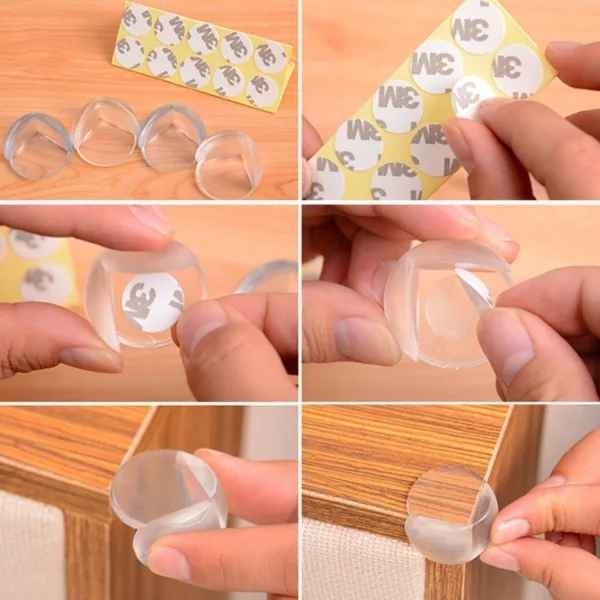 16-pack - Hörnskydd - Barnskydd mot kanter - Transparent 16-pack - Hörnskydd - Barnskydd mot kanter - Transparent