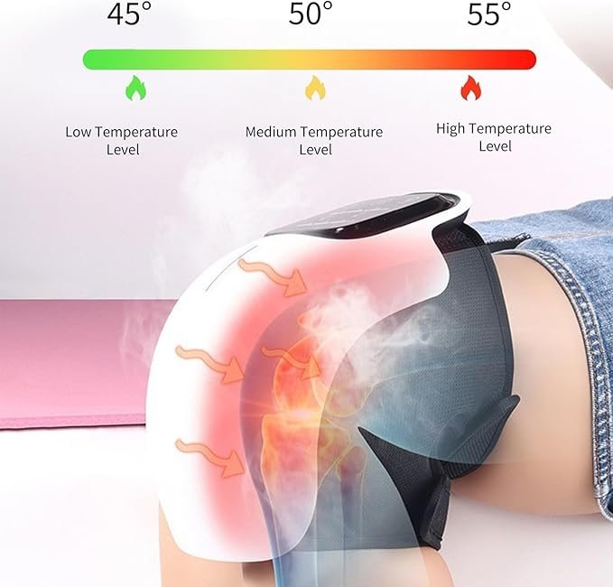 Trådlös Knämassager med Infraröd Värme Lindra smärta Trådlös Knämassager med Infraröd Värme Lindra smärta