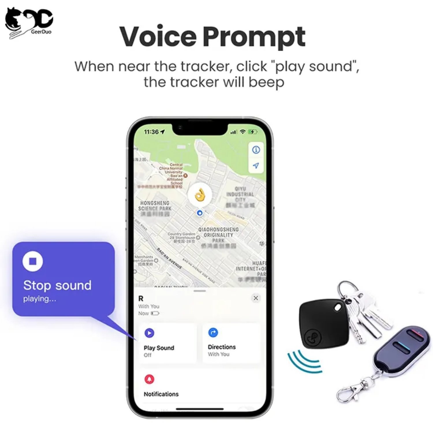 GPS Tracker Apple-find-my IP65 Vattentät för telefon, plånbok, nyckel, barn, husdjur Vit GPS Tracker Apple-find-my IP65 Vattentät för telefon, plånbok, nyckel, barn, husdjur Vit