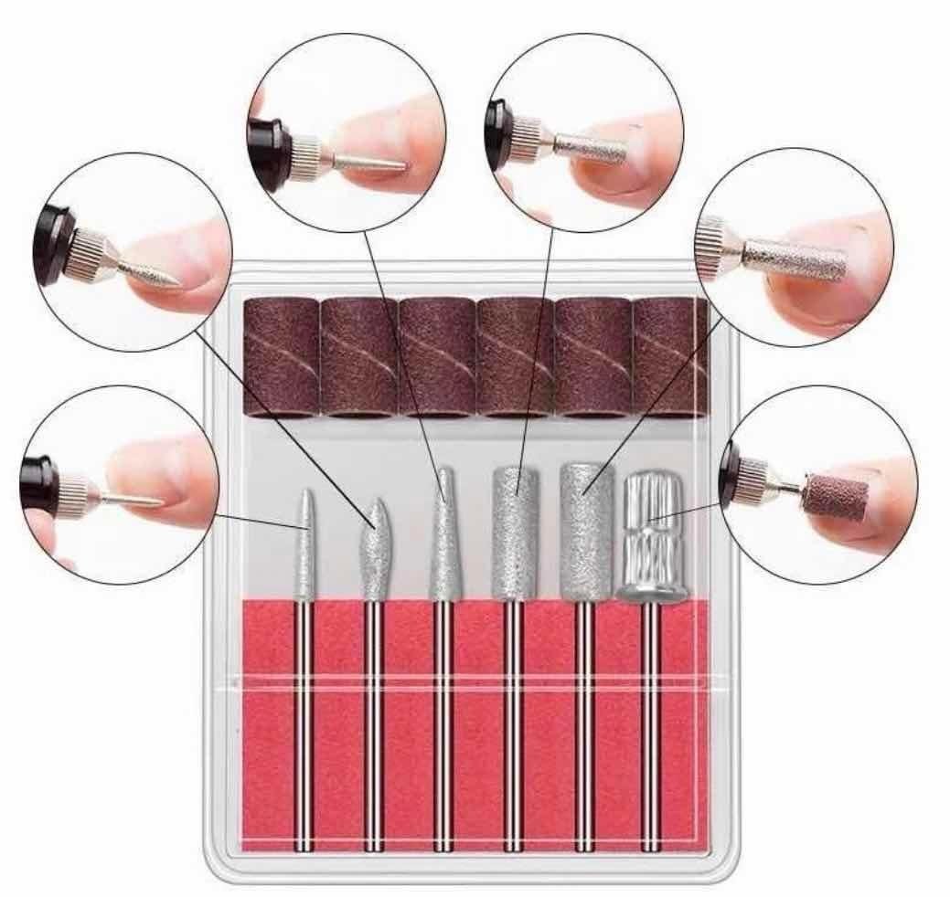 Nagelfil med 6 bitar (Elektrisk) Nagelfil med 6 bitar (Elektrisk)
