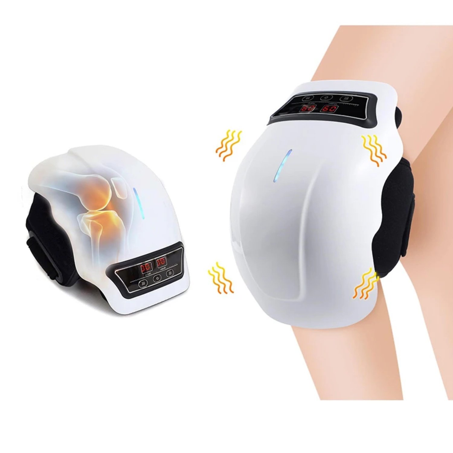 Trådlös Knämassager med Infraröd Värme Lindra smärt Trådlös Knämassager med Infraröd Värme Lindra smärt