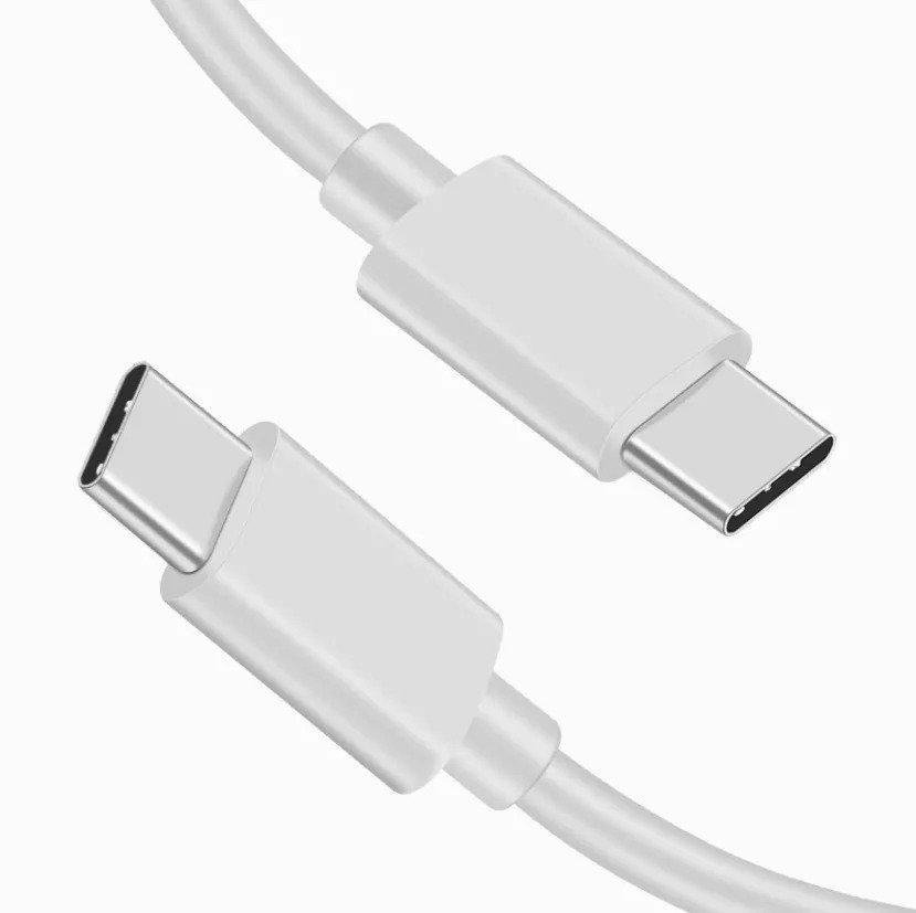 2 Pack 2m  iPhone 15 / 16 / 17 Laddare USB-C To USB-C Kabel Vit 2 Pack 2m iPhone 15 / 16 / 17 Laddare USB-C To USB-C Kabel Vit