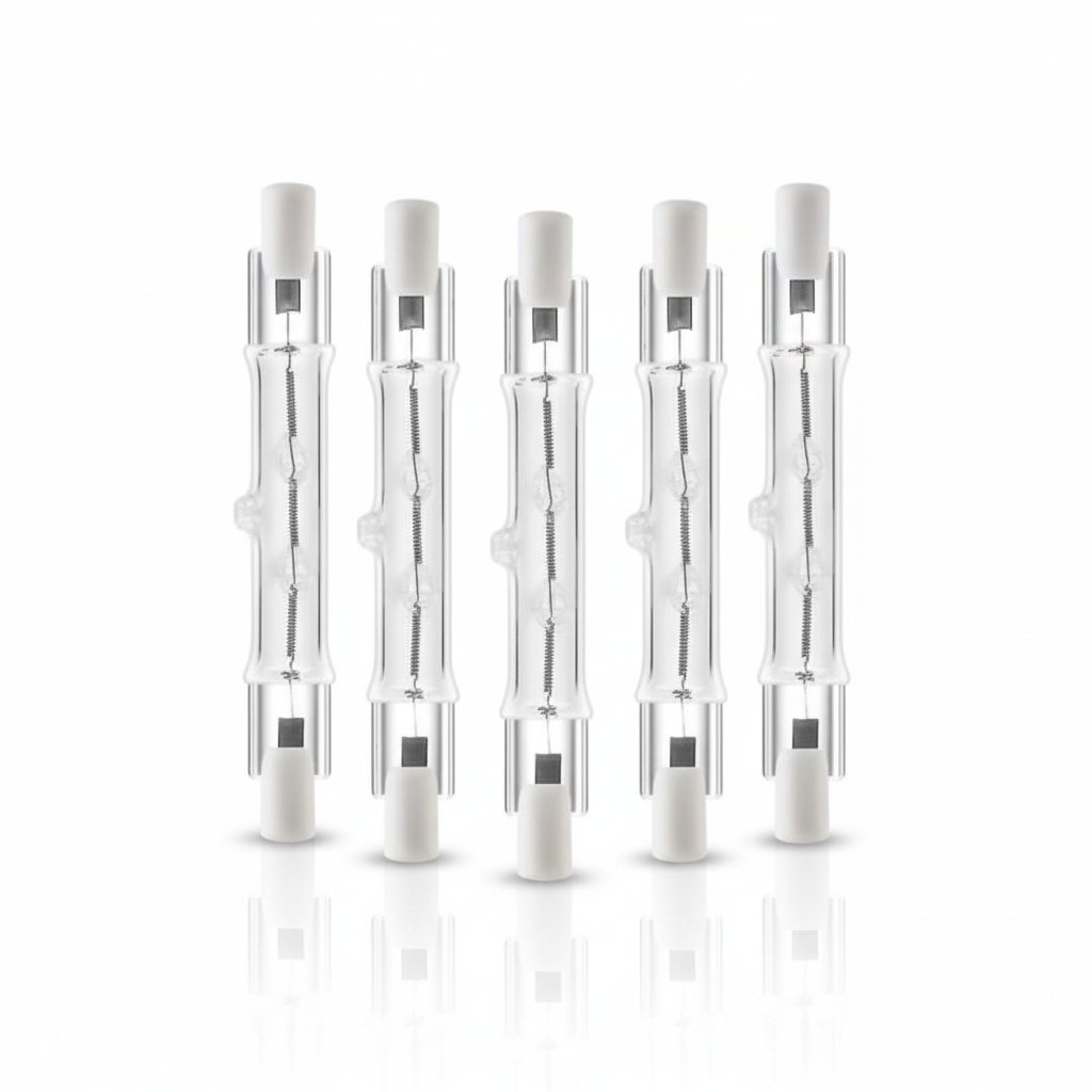 5-pack R7s 118mm 300W 230V – Linjära halogenlampor för stark belysning 5-pack R7s 118mm 300W 230V – Linjära halogenlampor för stark belysning