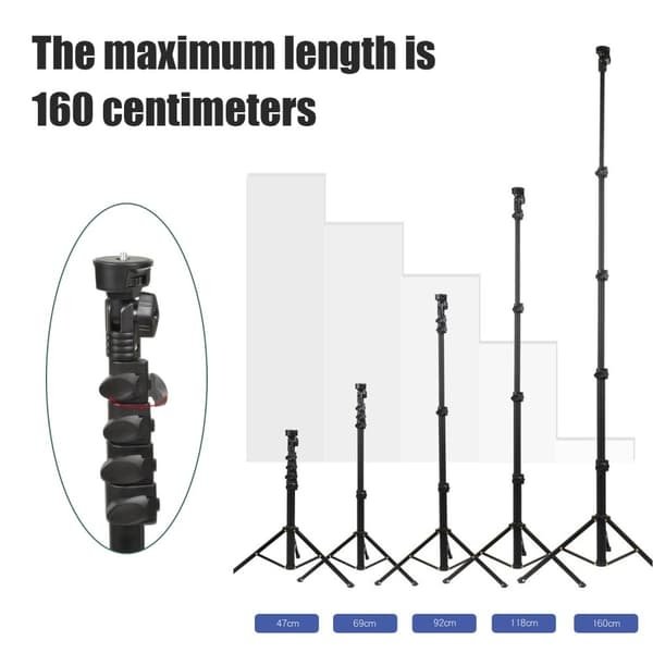 Mobilstativ / Kamerastativ Selfiepinne Tripod (45–160 cm) Mobilstativ / Kamerastativ Selfiepinne Tripod (45–160 cm)