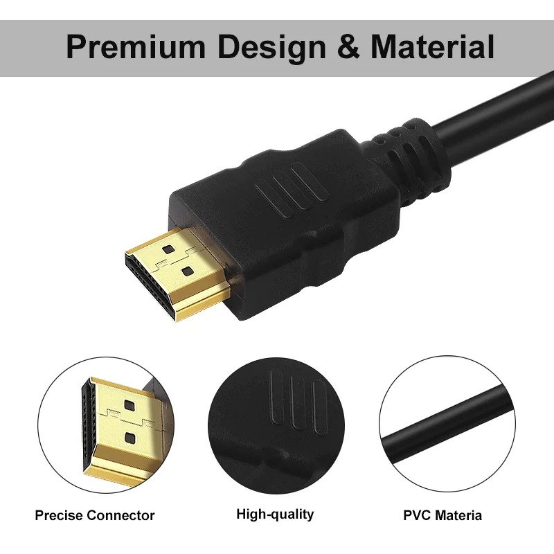 HDMI Kabel 4K 60Hz HDMI 2.0 Svart 1,5 m HDMI Kabel 4K 60Hz HDMI 2.0 Svart 1,5 m