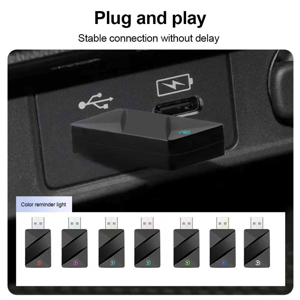 2025 Trådlös CarPlay-adapter – Uppgraderad, Trådlös CarPlay-dongel, Konverterar Trådbunden CarPlay till Trådlös, Plug and Play Trådlös CarPlay-adapter 2025 Trådlös CarPlay-adapter – Uppgraderad, Trådlös CarPlay-dongel, Konverterar Trådbunden CarPlay till Trådlös, Plug and Play Trådlös CarPlay-adapter